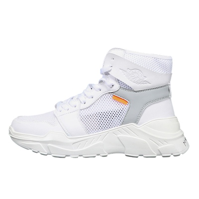 跑鞋菅原孝支白色网面内增高12cm