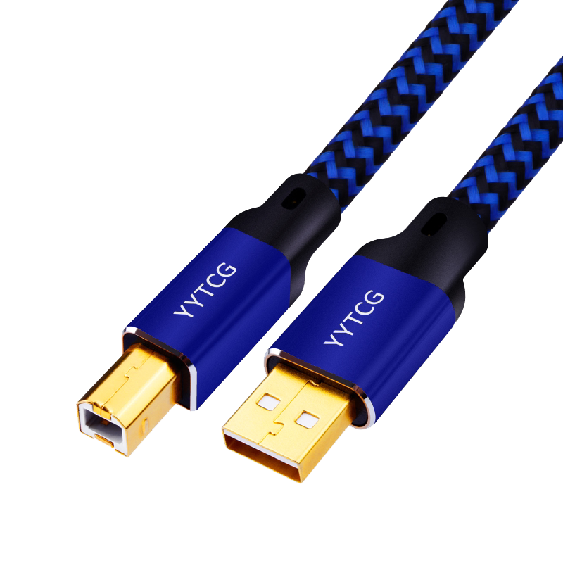 发烧usb音频线A转B方口C转B电脑解码器typec声卡打碟机专用连接线