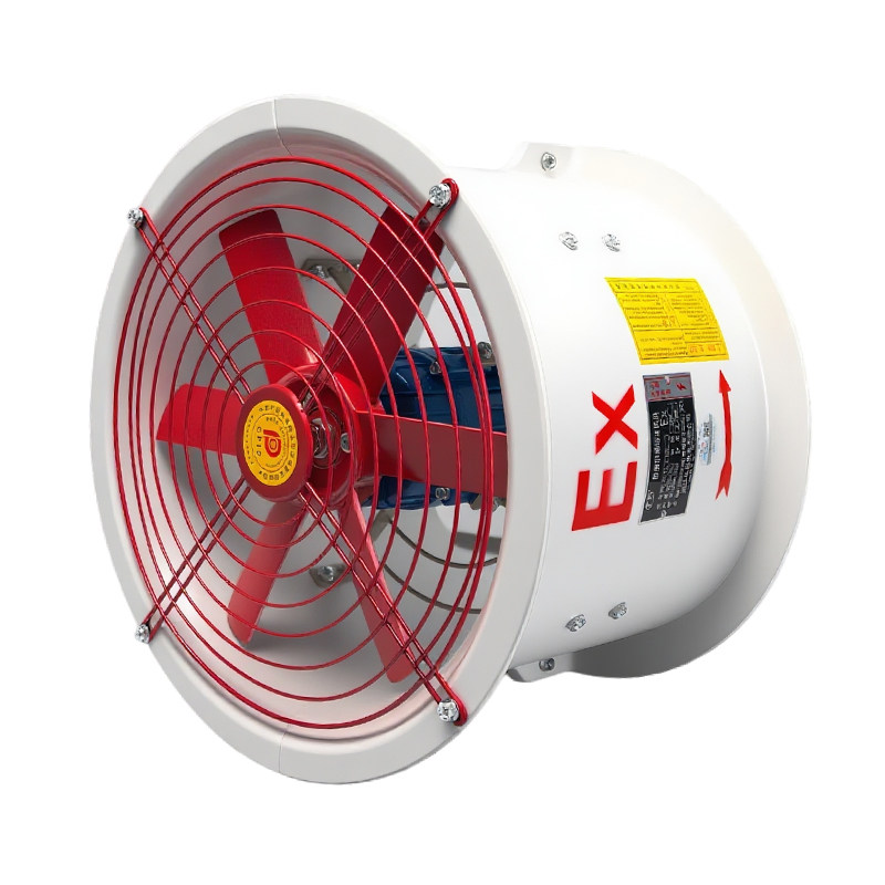 弘科玻璃钢防爆防腐轴流风机380v工业220v低噪声消防排烟fbt35-11