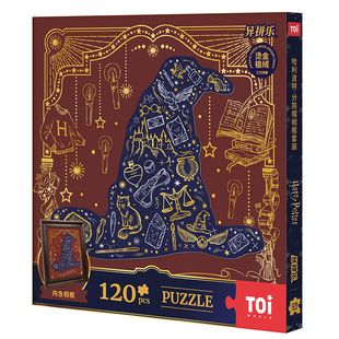 TOI图益哈利波特拼图植绒工艺高颜值高级感生日礼物分院帽带相框