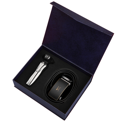 真皮皮带剃须刀礼盒套装