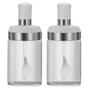 四季沐歌调味罐分装瓶玻璃盐罐厨房调料罐子家用防潮调料瓶糖罐