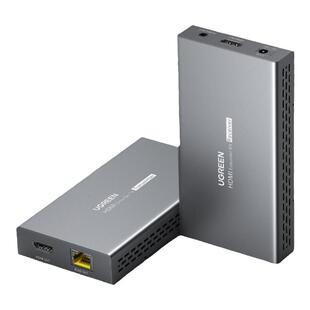 绿联 hdmi2.0延长器单网络网线传输120米支持EDID转网口hdbaset传输4K高清视频rj45转换信号增强放大器