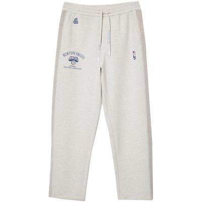 杰克琼斯NBA联名款男装秋季新款尼克斯队松紧裤子宽松运动卫裤