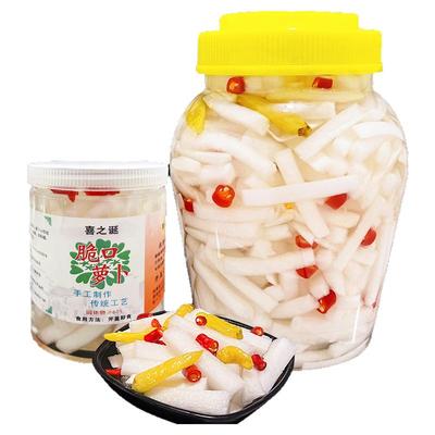 酸辣萝卜条酸甜泡菜下饭开胃糖醋泡椒腌脆咸小菜兰溪特产萝卜脆口