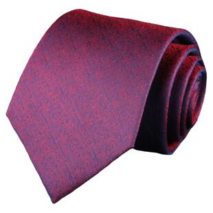 猎尚真丝桑蚕丝领带男商务正装酒红色不规则花纹手打款礼盒装