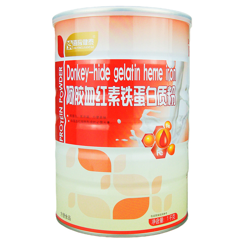 两桶嘉应健泰阿胶血红素铁蛋白粉