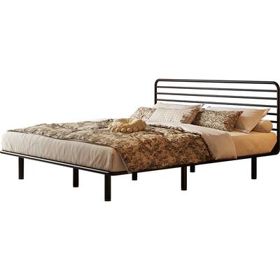 天坛家具复古简约双人铁艺床