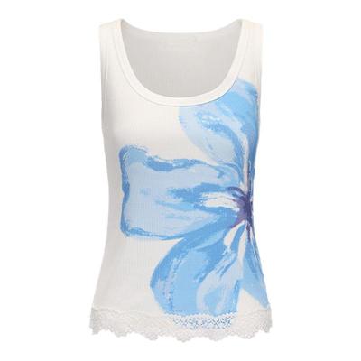 筱李XIAOLI蕾丝拼接针织背心