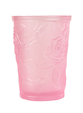 古东东琉璃浮雕玫瑰水杯烛台花瓶