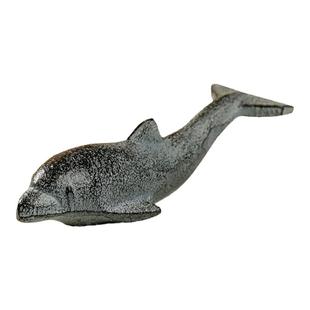 鲸鱼镇尺铸铁鲸鱼文镇尺压纸镇纸 压宣纸 金属笔托笔搁笔架 压书铁器文镇书法压纸