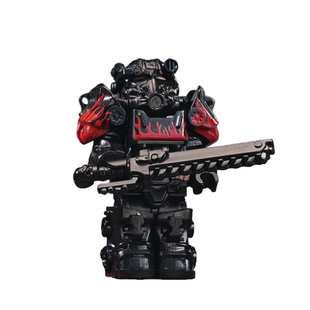 辐射避难所T60动力机甲铠甲链锯剑末日战争游戏拼装积木人仔玩具