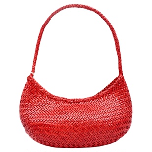 现货Dragon Diffusion8020法式篮子牛皮编织包洋气单肩腋下手提包