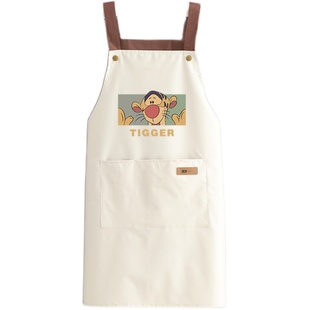 防水防油围裙定制logo印字餐饮专用工作服女时尚简约厨房家用围腰