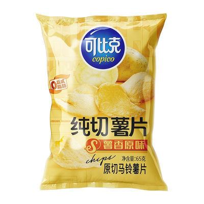 可比克纯切薯片袋装150g*2袋番茄味原味麻辣小龙虾休闲零食品充饥