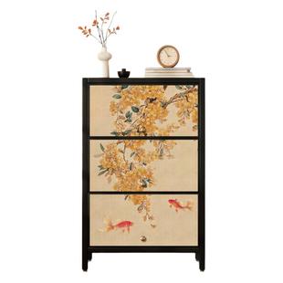 宋氏美学斗柜客厅边柜靠墙沙发置物柜餐边柜卧室铁皮柜子收纳储物