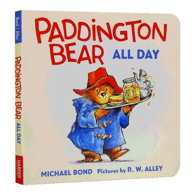 英文原版绘本 Paddington Bear All Day Board Book 帕丁顿熊纸板书 儿童绘本 英文版 进口英语原版书籍