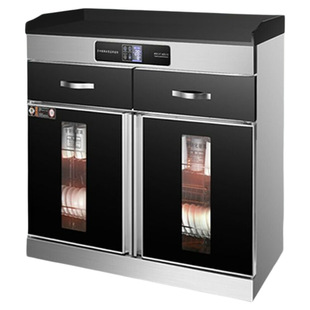 红贵好太太茶水消毒柜商用餐饮大理石酒店包厢带抽屉配餐消毒碗柜