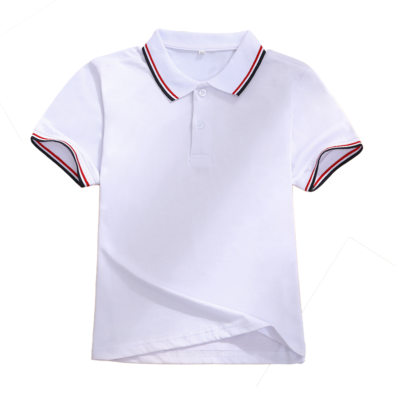 小学生POLO衫校服英伦风园园服夏季翻领 T恤男女儿童纯棉短袖上衣