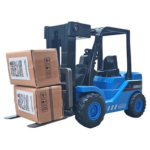 合金可升降叉车模型儿童仿真工程车堆高机搬货装卸男孩小汽车玩具