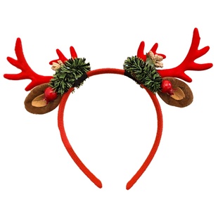 圣诞节装饰头饰麋鹿发箍拍照道具配饰发饰氛围感穿搭头箍儿童礼物