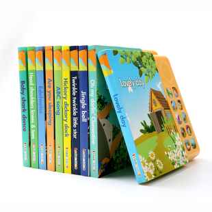 宝宝启蒙英文儿歌声音书点读机韩国进口撕不烂磨耳朵我会唱