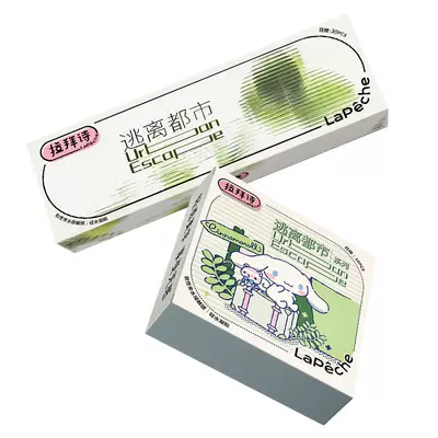 拉拜诗逃离都市硅水凝胶透明隐形眼镜月抛1片