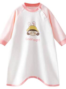 贝肽斯春夏款新款纯棉幼儿睡袍