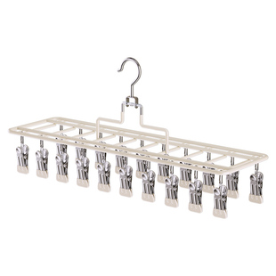 袜子晾晒架多夹子家用阳台晾内衣内裤神器不锈钢防风衣架婴儿袜夹