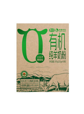 秦龙奶爸羊社有机纯羊奶粉女士中老年成人小分子羊奶粉200g*1盒