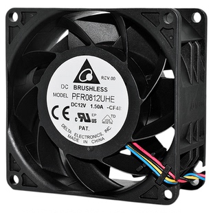 PFR0812UHE台达8038暴力12V 1.5A大风量服务器机箱PWM散热风扇8CM