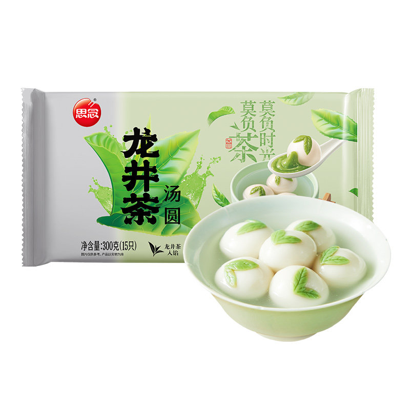 思念龙井茶汤圆牛奶抹茶汤圆300g