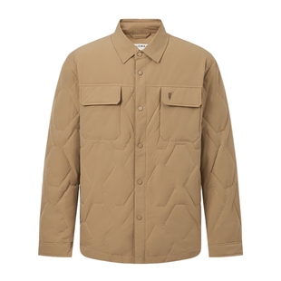 POLOWALK男式羽绒服2025冬季新品工装休闲风90鸭绒轻薄翻领外套男