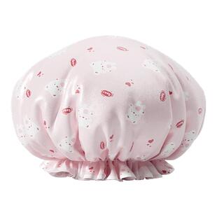 洁丽雅浴帽防水洗澡家用沐浴双层加厚发膜防油烟头套头发防湿神器