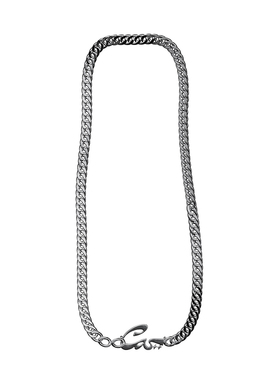 壳空间原创cas英文字母项链新款钛钢防汗防腐蚀潮牌高级感