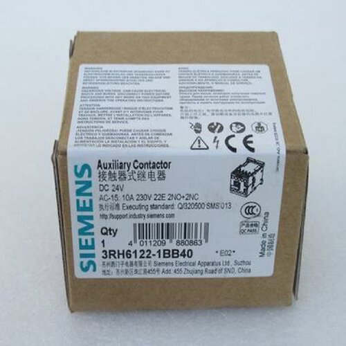议价全新原装正品西门子接触式中间继电器3RH6122-1BB40 DC24V 2