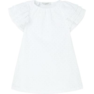 【折扣】Philosophy 女童荷叶边刺绣棉质混纺连衣裙