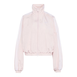 Adidas/阿迪达斯正品三叶草女士漏斗领梭织经典夹克外套KY5046