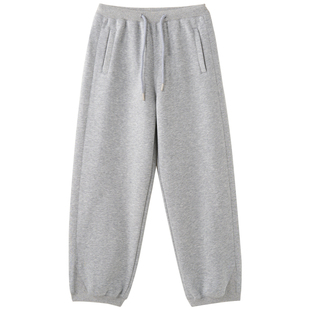 女大童简约收口卫裤2026春季新款青少年舒适束脚运动裤学生校园裤