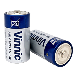 2号LR14碱性中号C型二号vinnic银战士2节面包超人花洒电线信号仪器用专用儿童费雪玩具指针式万用表用电池