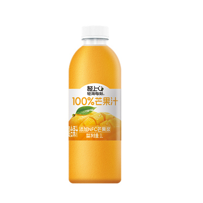 1L大瓶装100%果汁多口味可选