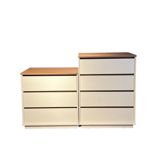 暗格储物柜三四斗柜组合卧室轻奢抽屉柜实木收纳床尾置物免安装