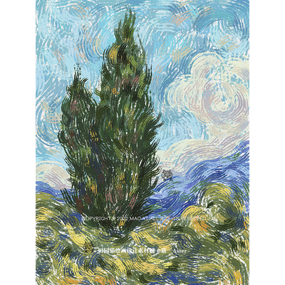 Procreate丙烯笔刷厚涂ipad水粉油画手绘插画素材猫一Aster新品