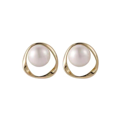 职场气质温柔珍珠无耳洞耳饰