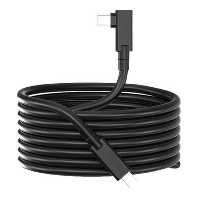 续航充电数据线quest3/2pico 4 VR link弯头usb3.2gen1串流线5米