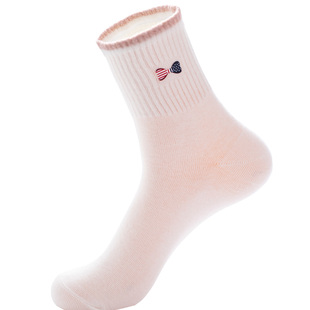 浪莎袜子女中筒袜秋冬季女士棉袜全棉防臭潮加厚袜长筒女袜子纯棉
