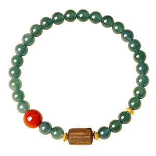 宫里上新翡翠手串女款天然玉石手链高级感国风手饰生日礼物送妈妈