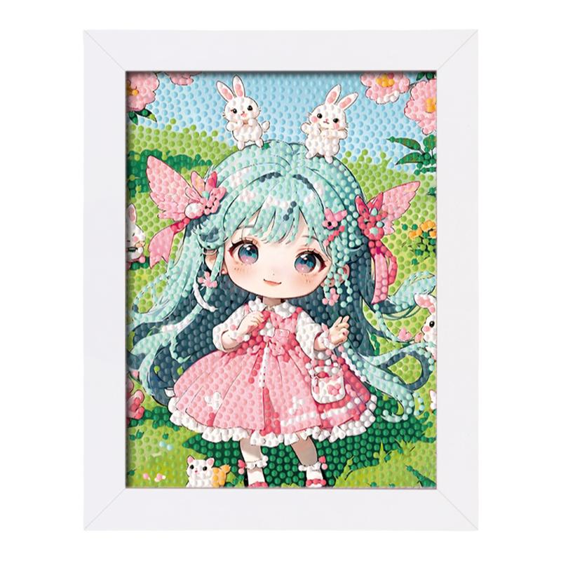 钻石画高颜值古风女孩公主diy创意手工钻石贴画点钻画送闺蜜礼物