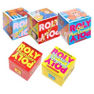Roly Poly Pop up Box Books 学乐神奇翻转书5册 低幼韵律启蒙游戏书纸板书翻翻书 英文原版 Cinderella Numbers Goldilocks 0-3岁