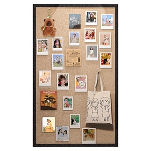 毛毡板玄关照片墙高级感客厅遮丑装饰毛粘墙贴家庭留言板相框组合相册墙软木墙板背景板创意拍立得墙面愿景板